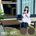 雨に強い人工木 ウッドデッキ 180×90cm(0.5坪) アジャスター付き 人工木製デッキ 人工木ウッドデッキ ウッドデッキタ…