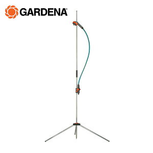 屋外シャワー ガーデンシャワー アウトドアシャワー 三脚スタンド付き 1.3m接続ホース スタンドバルブ調整00960-20 キャンプ アウトドア 海水浴 ポータブル シャワーヘッド 水やり ガーデン 高