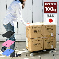 【P20倍 9/24 9:59迄】 平台車 連結 楽走くん 耐荷重100kg ナイロンキャスター 幅60 奥行40cm 1個/4個/8…