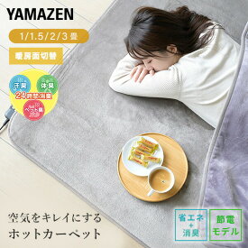 ホットカーペット 1畳 1.5畳 2畳 3畳 空気をキレイにする ホットカーペット本体 ほっとカーペット SUT-102/SUT-152/SUT-202/SUT-302 節電 省エネ 電気カーペット ホットマット 消臭 一畳 二畳 三畳 ラグサイズ 山善 YAMAZEN 【送料無料】