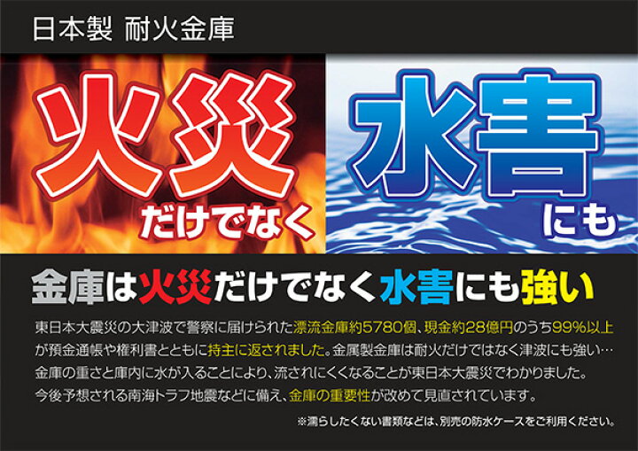 楽天市場】【開梱設置無料】 大型耐火金庫 特殊マグネット錠 アラーム 