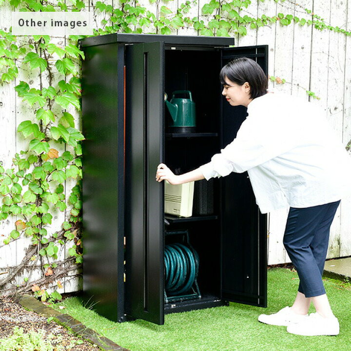 楽天市場】物置 屋外 おしゃれ 大型 (幅79奥行50高さ162) ISM-750