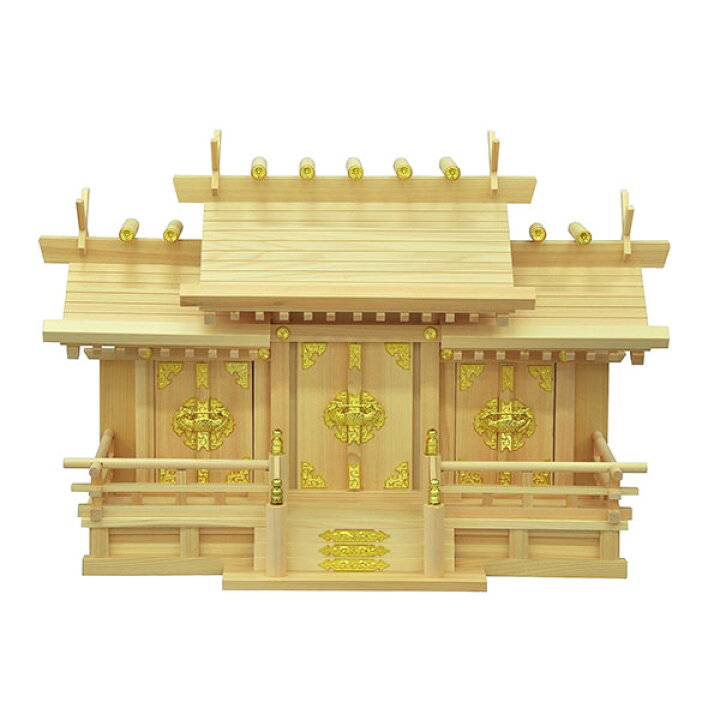 楽天市場】神棚 三社 純国産(日本製) 謙信 中 モダン おしゃれ お札  