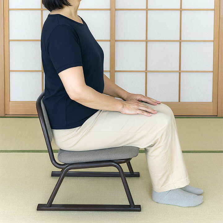 楽天市場】4脚セット 座椅子 脚付き 高座椅子 座面高さ25cm 完成品 幅 