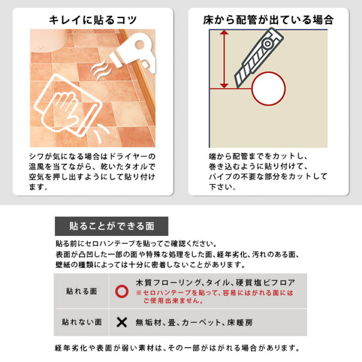 楽天市場】トイレ 床 リメイクシート カット済み トイレ 床 シート 