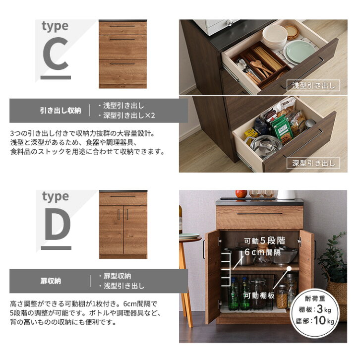 楽天市場】キッチンカウンター 120幅×85高さ 耐熱天板 傷に強い天板 