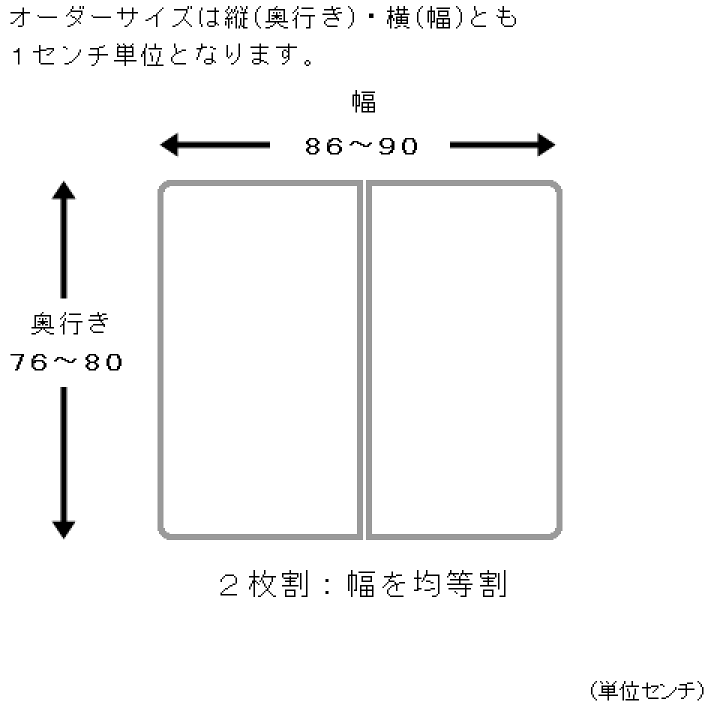 楽天市場】サイズオーダー 風呂ふた アルミ 組合せ （奥行き76