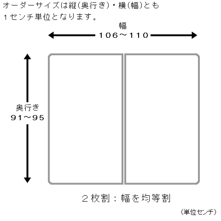 楽天市場】サイズオーダー 風呂ふた アルミ 組合せ （奥行き91