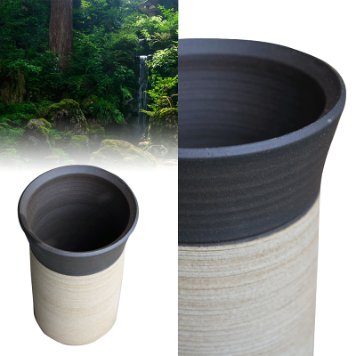 傘立ておしゃれ陶器傘たて信楽焼送料無料ギフトお祝い玄関和玄関収納ストリーム傘立て
