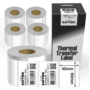 M]ʃx[ 60×40mm M]ʃV[ S Ɩp Xֈ QR/o[R[h Hi\ lD?^O  ݌ɊǗ HǗȂǂɍœK Sato/Zebra/TSC/BrotherȂǂ̐lCM]ʃv^ɓKp