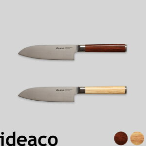 楽天マラソン中|イデアコ 『 キッチンナイフ 小三徳包丁 』 ideaco ミニ三徳 包丁 小型 小型三徳包丁 刃渡り12.5cm 両刃 ステンレス モリブデン バナジウム 木調プリント オーク チェリー おし