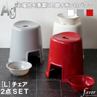 【レビュー特典】 favor フェイヴァ 『 Ag抗菌 風呂イスL 2点セット 』 40cm おしゃれ バスチェア 風呂い…