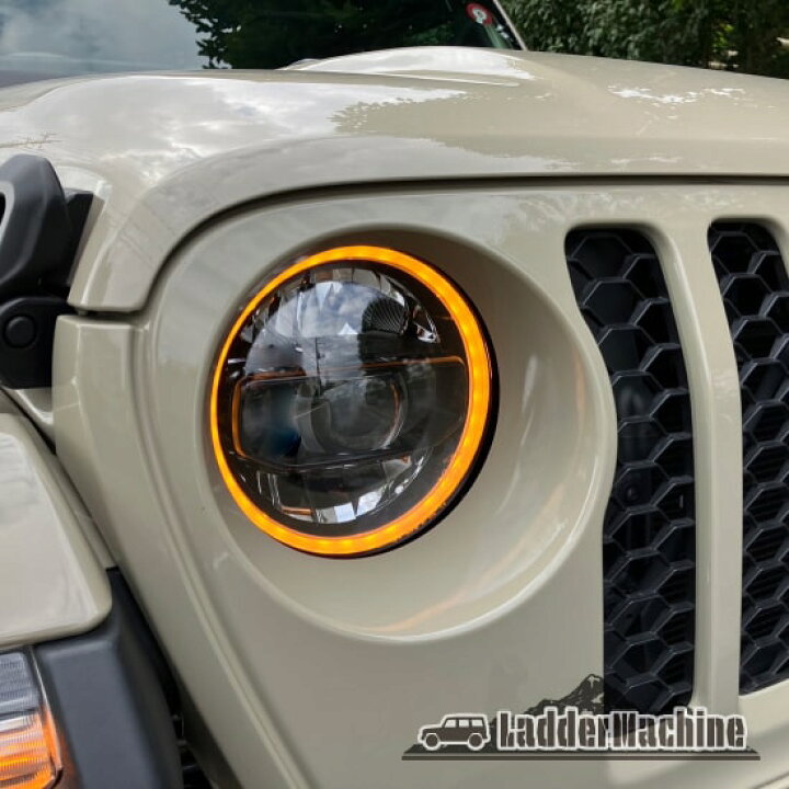 楽天市場】JEEP ジープ ラングラー JL用 イカリング付きLEDヘッド  