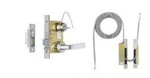 沖縄・離島配送不可【80】※お取り寄せ EK3712 パナソニック Panasonic 2線式レバーハンドル付電気錠ML型(V18シリンダー)(電気錠本体・レバーハンドル・通電金具のセット)【延長保証対象外】