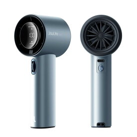 JISULIFE Handheld Fan Pro1 ポータブル扇風機 [ 風力 9m/s ブラシレスモーター搭載 スクロール 風力調節 / 1〜100 無段階調節 羽根隠しデザイン 安全ロック設計 LEDディスプレイ搭載 コンパクト USB-C 充電式 ] JL-FA53PNV ネイビー 【国内正規品】