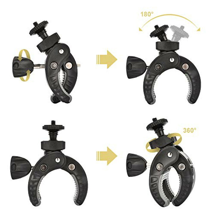 楽天市場】UTEBIT カメラマウント バイク/自転車/車載に対応 スマホクリップ付き1/4 ネジ シュー付 カメラ ホルダー/クランプ 開脚幅最大45mm 耐荷重700g 三脚 はさみ込式 一眼レフ/スマホ等に対応 : kai-shop 楽天市場店 楽天市場】UTEBIT カメラマウント バイク/自転車/車載に対応 スマホクリップ付き1/4 ネジ シュー付 カメラ ホルダー/クランプ 開脚幅最大45mm 耐荷重700g 三脚 はさみ込式 一眼レフ/スマホ等に対応 : kai-shop 楽天市場店