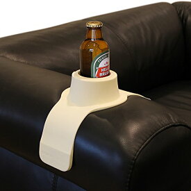 HIT PRODUCTS CouchCoaster (カウチコースター) 椅子 ソファー でこぼれないカップホルダー - ドリンク、グラス、カップ　アームレスト テーブル (クリーム)