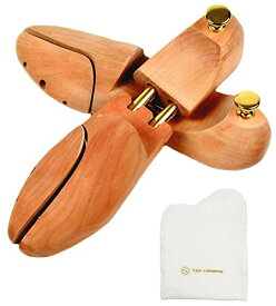 [アールアンドケイズカンパニー] シューツリー シューキーパー 木製 フランネル 靴磨きクロス付き ハイシャインや仕上げ用に最適 26.0~27.0 cm