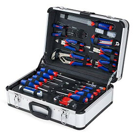 WORKPRO ホームツールセット119点組 アルミケース付属 日曜大工・お家のメンテナンス用 工具セット DIY