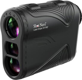 Shot Navi(ショットナビ) ゴルフ レーザー距離測定器 LaserSniper X1 Fit2 BK 軽量・超コンパクト 高低差 レーザー距離計測器