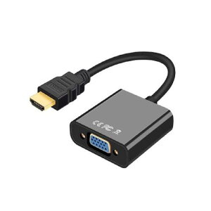 HDMI to VGA ϊA_v^ ϊP[u D-SUB 15s 1080p HDTV vWFN^[ PC ϊRlN^ dsv ubN