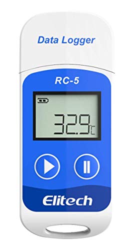 Elitech RC-5 USB温度データーロガー 温度記録計 データレコーダー 大人気 32000ポイント 簡単に温度を記録し 解析できるデータロガー 開店記念セール ブルー