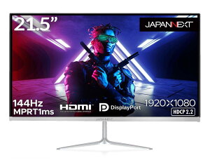 JAPANNEXT 21.5C` Q[~Oj^[ 144Hz 1ms tHD 1920x1080𑜓x TN pl fBXvC (HDMI/DisplayPort/VESAΉ/u[CgJbg / p170°) JN-T215FLG144FHD