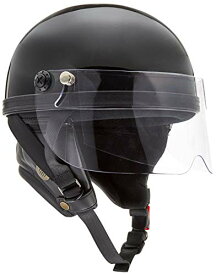 バイクヘルメット ハーフ HARVE ブラック フリーサイズ HS-2 -