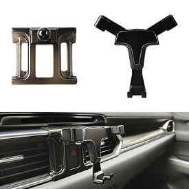 車載ホルダー スマホホルダー 内装 アクセサリー カスタム パーツ MAZDA CX-5 専用設計 ホルダー ハザードボタンに装着 360度回転 重力固定式 ブラック