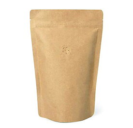 コーヒー紙袋 250g用 ジップ袋 自立袋 クラフト紙袋 内面 アルミ ヒートシーラー対応可能 チャック付き バルブ付き 10枚