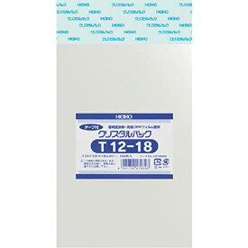 シモジマ ヘイコー 透明 OPP袋 クリスタルパック テープ付 12×18cm 100枚 T12-18 006740820