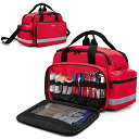 救急バッグ メディカルバッグ 訪問バッグ 医療バッグ 家庭用 旅行 アウトドア 登山 学校 応急処置バッグ 赤−特許取得…