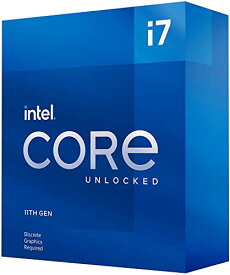 Intel (インテル) Core i7-11700KF デスクトッププロセッサー 8コア 最大5.0GHz アンロック対応 LGA1200 (インテル500シリーズ＆セレクト400シリーズのチップセット) 125W