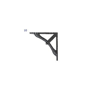 _g(Dulton) I󂯋 {E uPbg 100×100mm BOW BRACKET ANTIQUE BLACK S555-353-10