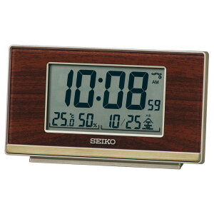 �Z�C�R�[�N���b�N(Seiko Clock) �u�����v �ؖ� �{�̃T�C�Y:7.8×13.5×3.8cm �ڊo�܂����v �d�g �f�W�^�� �X�e�b�v�_�E���X�k�[�Y SQ793B