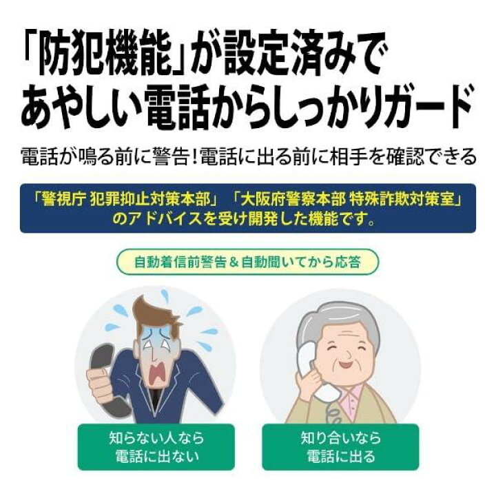 楽天市場】シャープ(SHARP) 電話機 コードレス 振り込め詐欺対策機能 