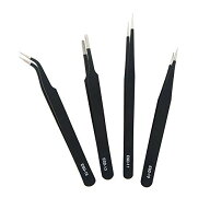 プラスチックモデル 模型 工具 精密 ピンセット 4種類 使い分け可能 プラモデル/DIY/手芸/ネイル/電子工…