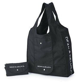 DEAN&DELUCA ショッピングバッグ ブラック エコバッグ 折りたたみ 軽量 コンパクト レジ袋 マイバッグ