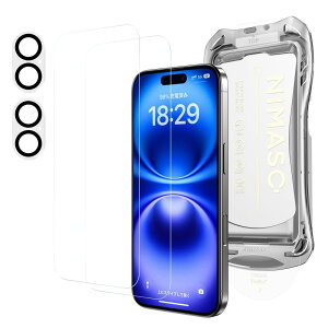 NIMASO KXtB (2) + JtB (2) iPhone 16 p KX J یtB ϏՌ wh~ 4Zbg KChgt ACtH16 i6.1C`jΉ DFP24G1362