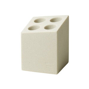 ideaco(CfAR) P 4{} 9.3×s9.3×12.3cm mini cube stone sand white (~jL[u Xg[ThzCg)