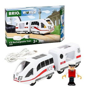 BRIO(ブリオ) 世界の鉄道シリーズ USB充電式ICEトレイン 36088 木製レール 電動車両 機関車 3歳〜