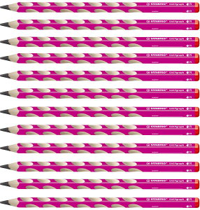 STABILO �X�^�r�� ���������w�K���M �C�[�W�[�O���t 2B �s���N �E��p �O�p ������ ���� ���O���� �q�� �c�� �j�̎q ���̎q 12�{ B322-01-2B