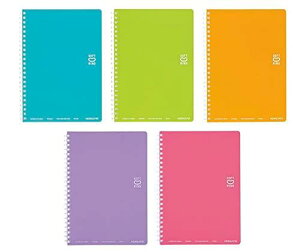 コクヨ ソフトリングノート ドット入り罫線 A5 ス-SV331BT 新色2色入 5冊セット