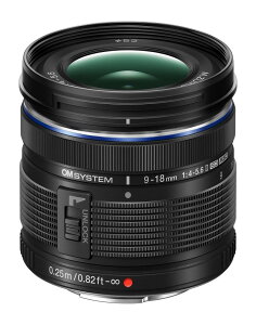 OM SYSTEM ���L�p�Y�[�������Y M.ZUIKO DIGITAL ED 9-18mm F4.0-5.6 ���^�y�ʁi154g�j/���i/���s/�X�i�b�v