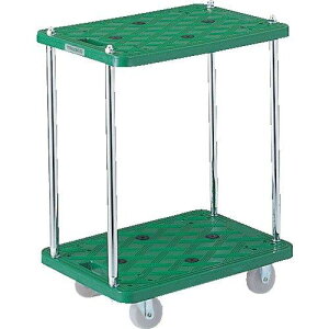 TRUSCO(トラスコ) 樹脂製台車 ルートバン2段式 500×370 MP-502