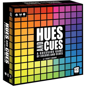 USAOPOLY �q���[�Y&�L���[�Y HUES and CUES �N�₩�ȐF���ăQ�[�� �Ƒ��ł̃Q�[���i�C�g�� �q���g�̌��t�ƐF���Ȃ����킹�� 480�F�̐����`���琄��