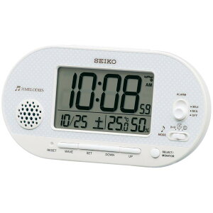 �Z�C�R�[�N���b�N(Seiko Clock) �u�����v ���p�[�� �{�̃T�C�Y: 8.1×15.9×4.9cm �ڊo�܂����v �d�g �f�W�^�� ���x ���x �\�� SQ795W