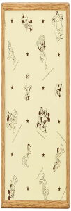 テンヨー(Tenyo) 【日本製】 木製 パズルフレーム ディズニー専用 パネル 108ピース用 木調ライトブラウン (18.2x25.7cm) ミッキーエンブレムプレート 掛け紐 付属