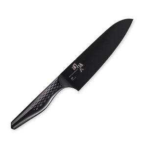 貝印 関孫六 匠創 - 漆黒 三徳 165mm | 黒 ブラック オールステンレス 包丁 日本製 食洗器対応 チタンコーティング 送料無料 三徳包丁 三徳ナイフ 関孫六包丁 万能包丁 キッチンナイフ おすすめ