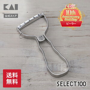 貝印 SELECT100 T型 ピーラー | DH3000 食洗機対応 ステンレスピーラー KAI セレクト100 皮むき器 じゃがいも 野菜 調理 時短 キッチンツール プレゼント 引越し祝い 一人暮らし 新生活 メール便対応